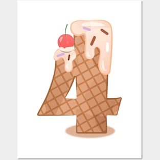 Ice cream number 4 Posters and Art